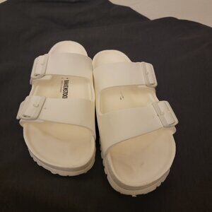 White Birkenstock EVA Slide Sandal Women's size 40